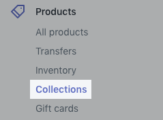 Shopify手动创建的产品系列相关流程