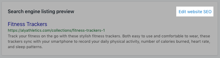 Shopify手动创建的产品系列相关流程