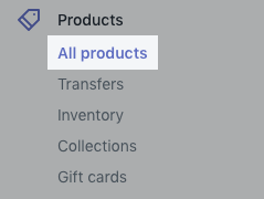 Shopify手动创建的产品系列相关流程