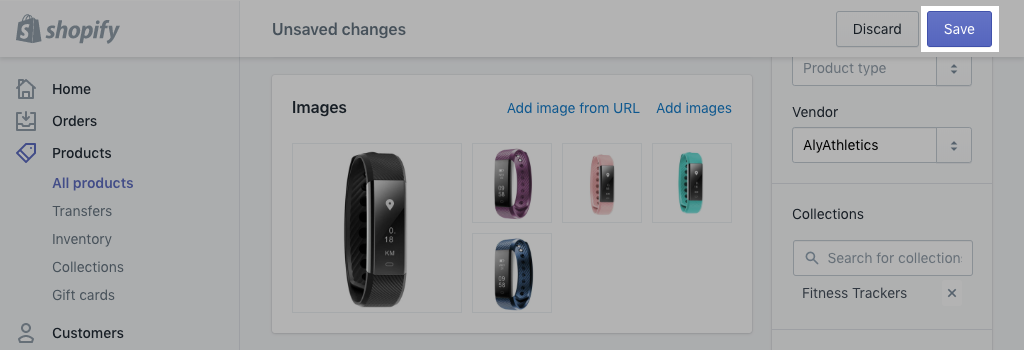 Shopify手动创建的产品系列相关流程