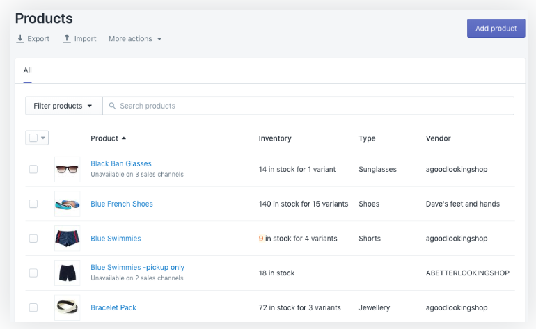 Shopify搜索产品并筛选产品列表功能介绍