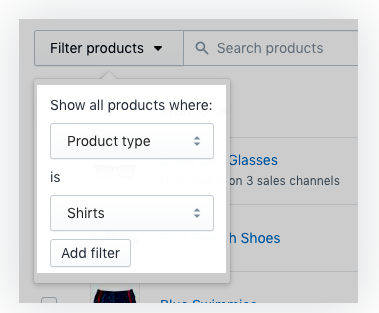 Shopify搜索产品并筛选产品列表功能介绍