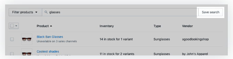 Shopify搜索产品并筛选产品列表功能介绍