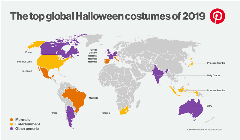 Pinterest發(fā)布2019年全球萬(wàn)圣節(jié)流行文化趨勢(shì)：看看西方人如何籌備萬(wàn)圣節(jié)？