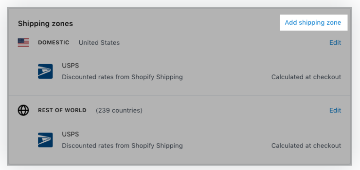 Shopify发货操作：Shopify送货区域操作介绍