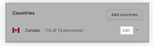 Shopify发货操作：Shopify送货区域操作介绍