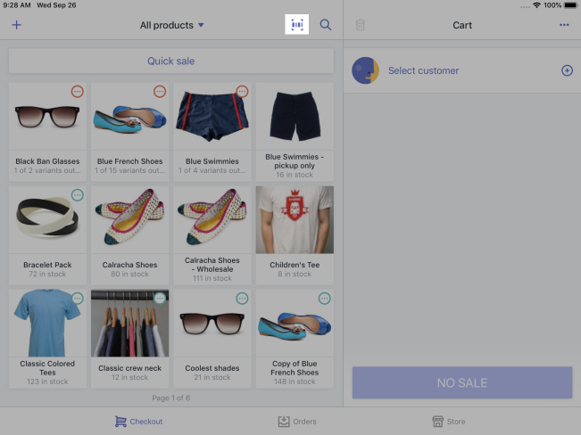 Shopify产品如何添加到 Shopify POS 购物车