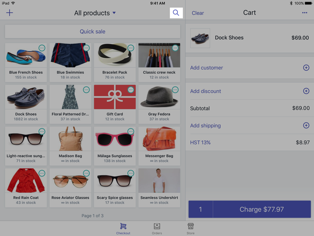 Shopify POS上如何浏览查看产品详细信息