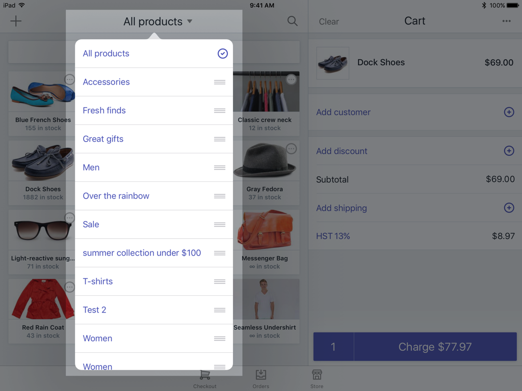  Shopify POS上如何浏览查看产品详细信息