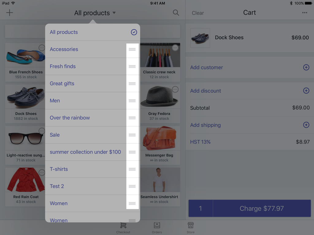 Shopify POS上如何浏览查看产品详细信息