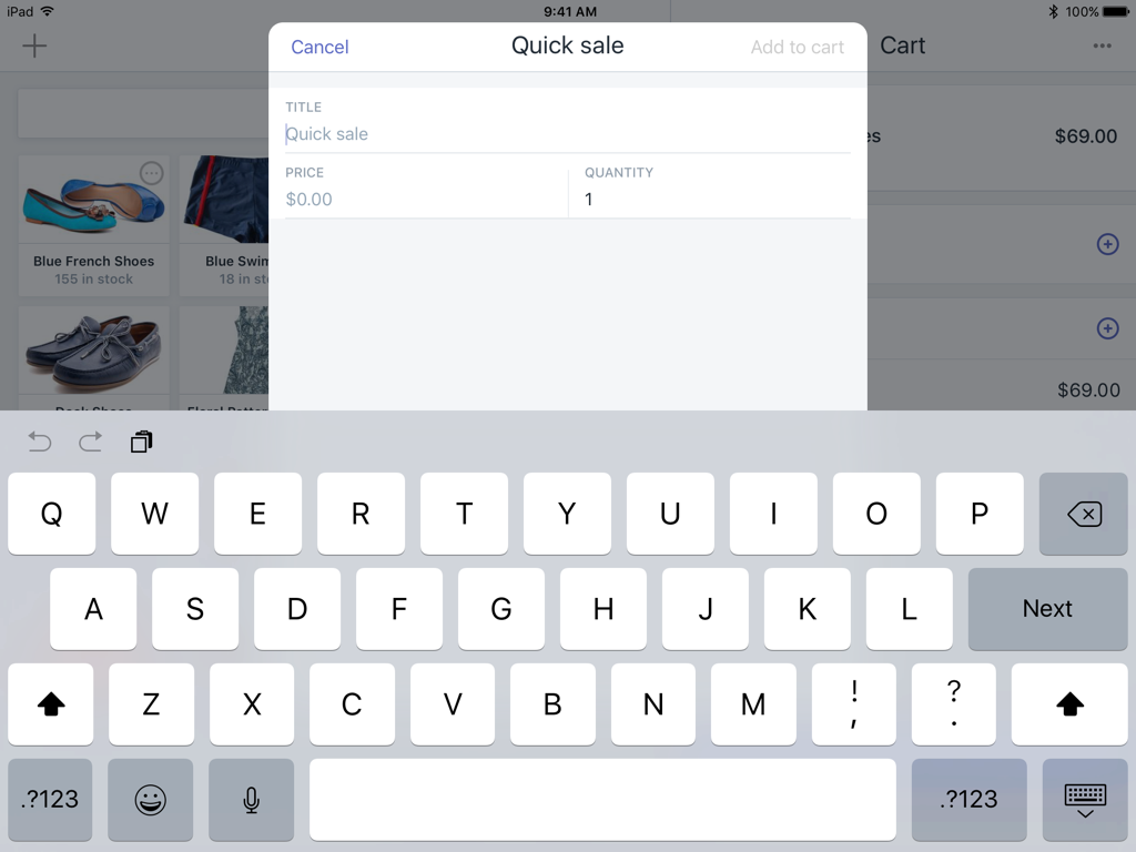 Shopify POS上如何进行快速销售