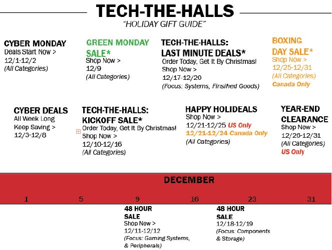新蛋“黑五”特别关注：促销安排新鲜出炉
