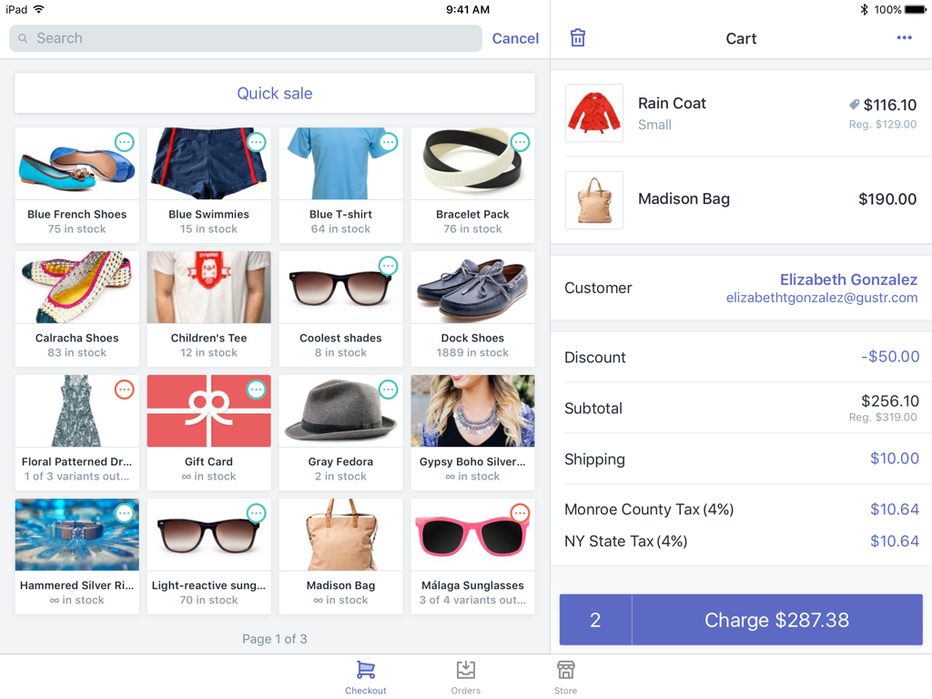 Shopify POS 购物车内容及更新方法