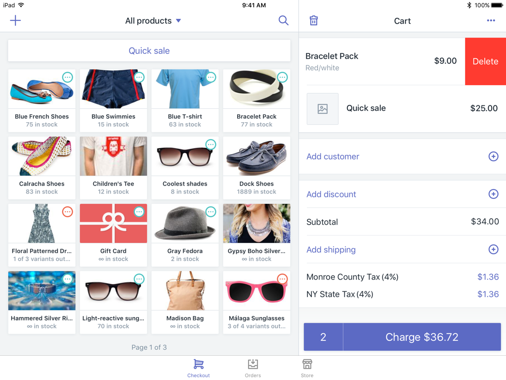 Shopify POS购物车内容编辑指南
