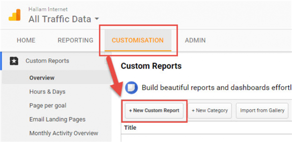 图文教程：创建Google Analytics网站流量和转化率报告