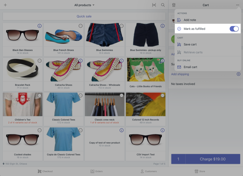 Shopify POS订单如何标记为已发货或未发货