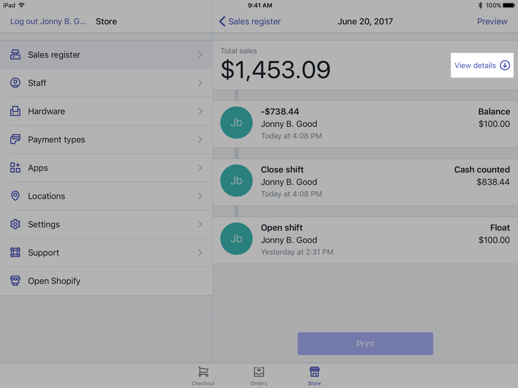 Shopify POS收银班次设置指南