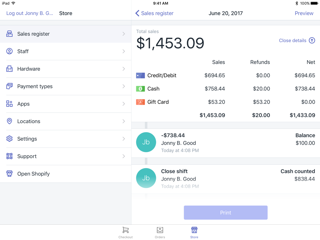 Shopify POS收银班次设置指南
