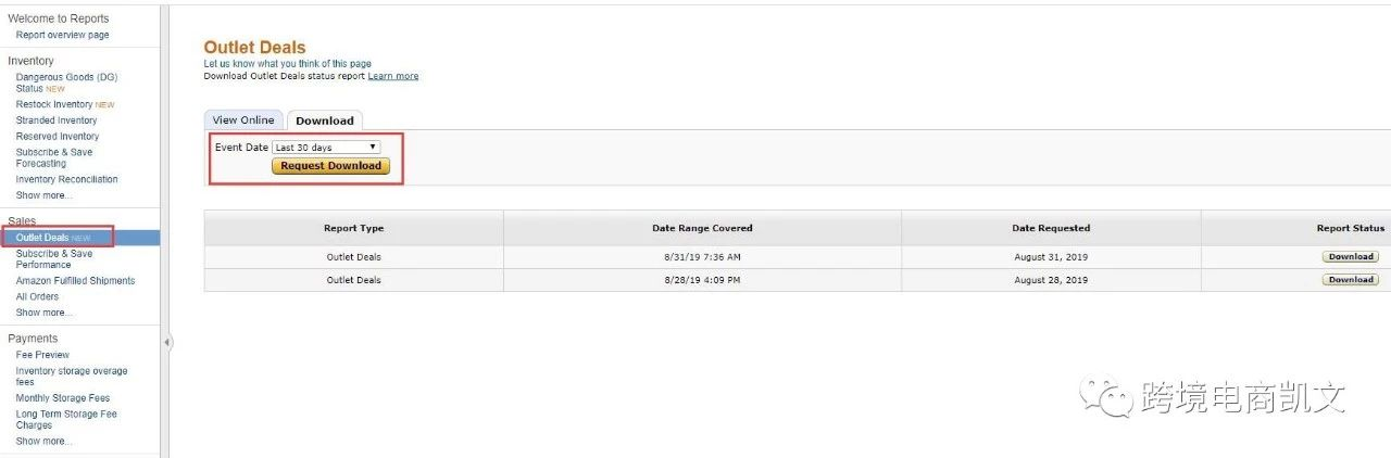 亚马逊FBA清库存神器，卖家自主申报Outlet Deal