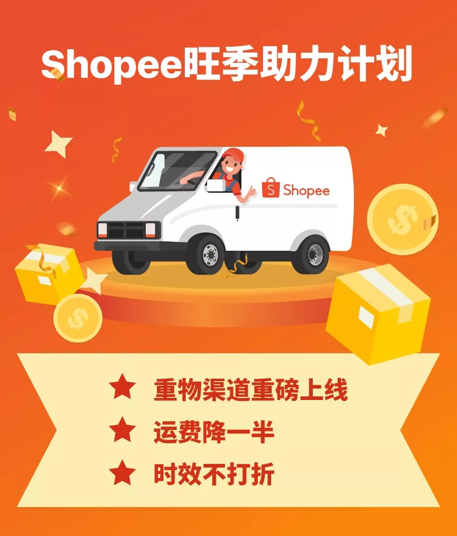 Shopee重物渠道上線! 運費降一半時效不打折，助力11.11大促爆單