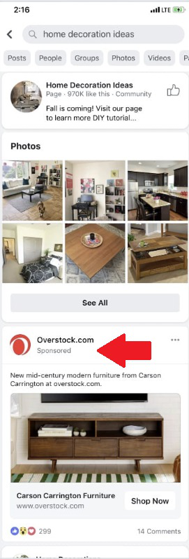 Facebook广告产品更新!向所有广告客户提供搜索广告
