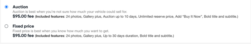 简化摩托车（Motorcycle）分类费用套餐选项