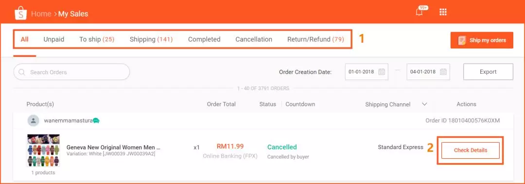 Shopee新手指南:Shopee卖家中心用户界面介绍