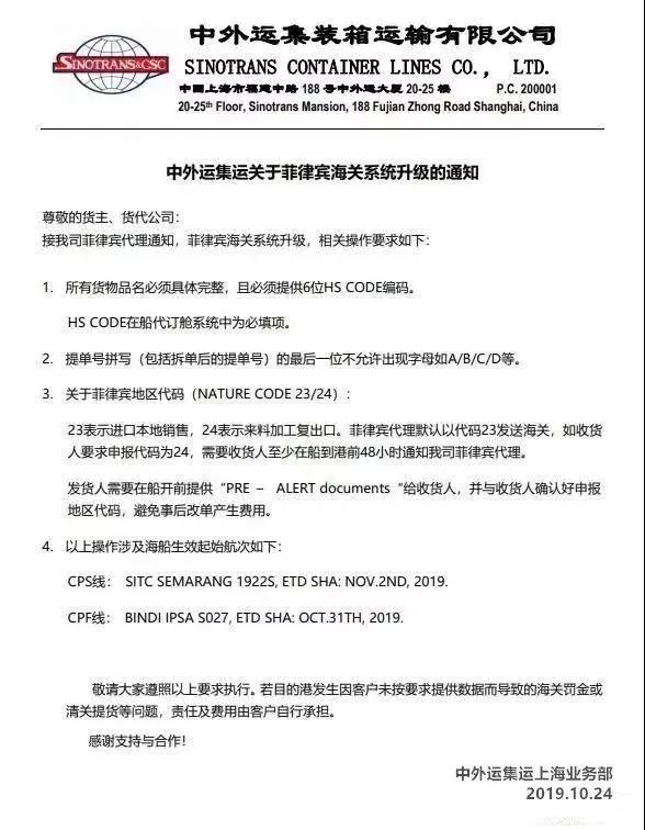 菲律宾海关出新规！违者将面临罚金，影响货物清关！