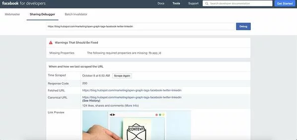 实操：如何使用Facebook Debugger解决帖子发布出错问题？
