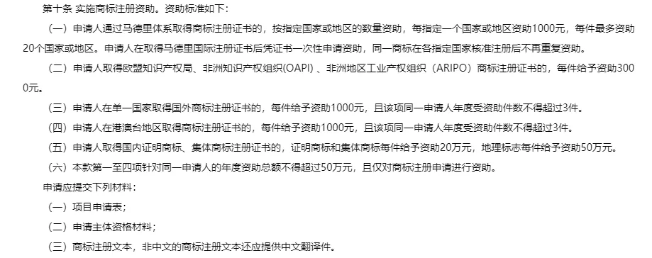 ​最新！深圳境外商标注册补贴政策出炉，看看你能领多少！