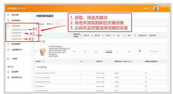 精准监测亚马逊任意ASIN关键词排名! JS王炸新功能!