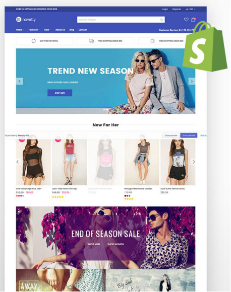 自建站时尚卖家如何搭建吸睛网站？外媒盘点了19个Shopify主题