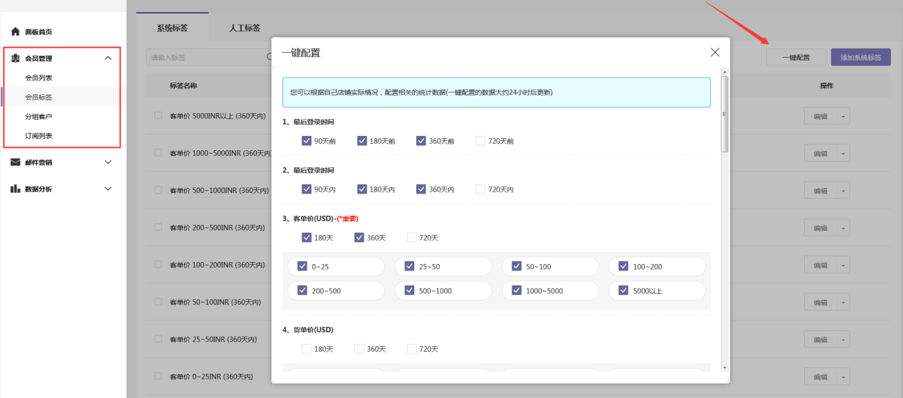 SHOPYY建站平台推出免费CRM营销系统,20000封EDM邮件送不停!