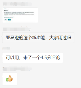 用了亚马逊官方索评功能，一夜之间来了5个一星差评