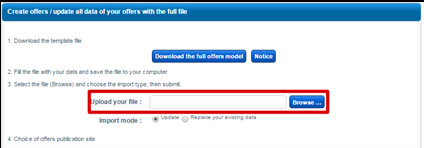 Cdiscount如何批量修改库存、价格、时效、运费及促销活动？