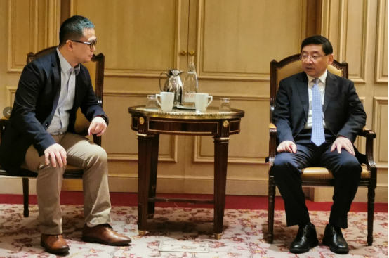 福修provinceAppointsecretary于伟国率团访法,亲切接见擒腾总裁王钻