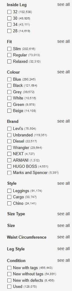 eBay牛仔裤成为尺码问题重灾区，卖家上架需注意这几个方面