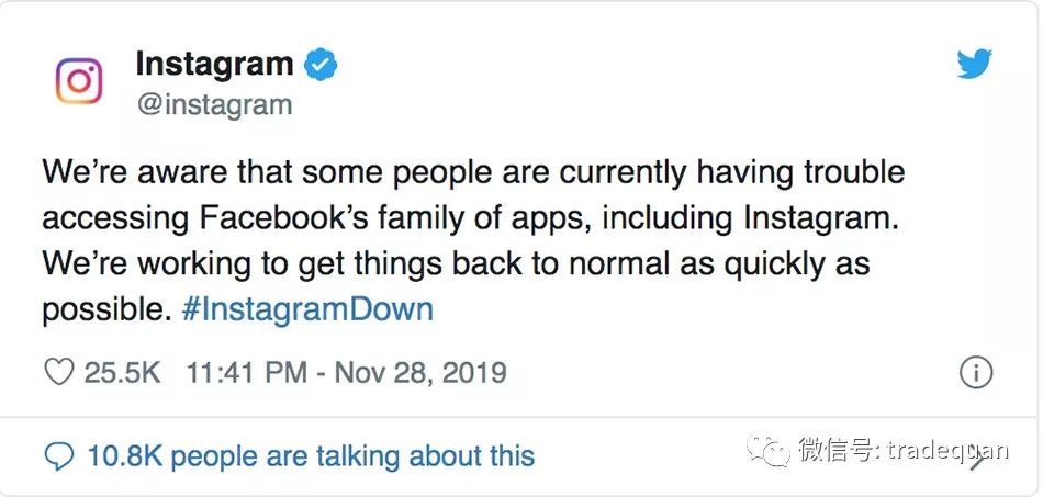 昨天，Facebook崩了！正好美国感恩节！