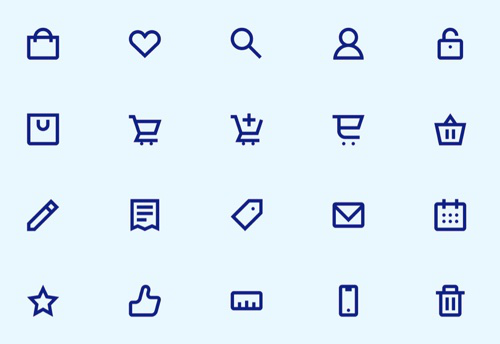 建站无小事：20组电商图标集帮你打造“高大上”自建站
