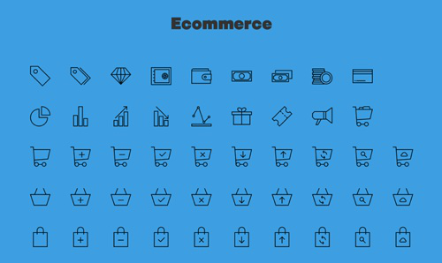 建站无小事：20组电商图标集帮你打造“高大上”自建站