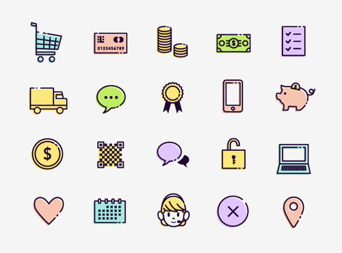 建站无小事：20组电商图标集帮你打造“高大上”自建站