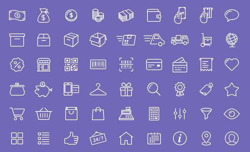 建站无小事：20组电商图标集帮你打造“高大上”自建站