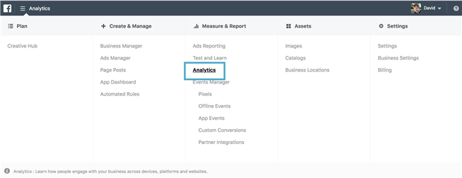 做好Facebook营销必备的分析工具Facebook Analytics