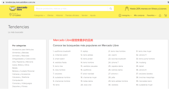 Mercado Libre最受买家关注的商品有哪些？这个小工具告诉你