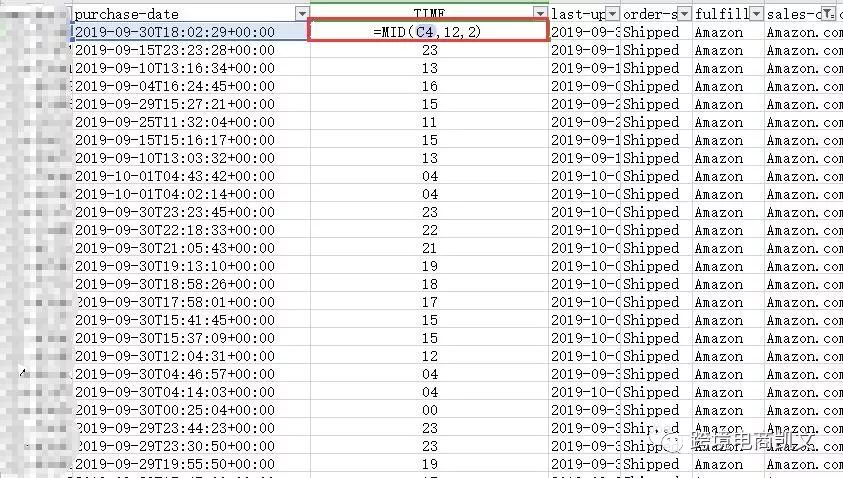 如何计算Amazon出单时间，以及某个时间段销量？