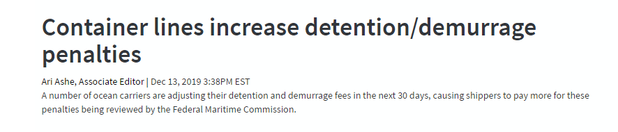 又要多掏钱了，多家船公司公布这项额外费用下月生效