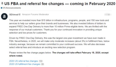 官宣来了，亚马逊2020年新政