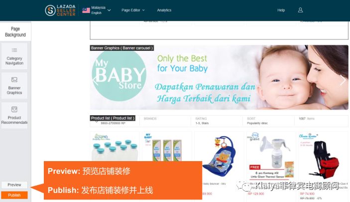 Lazada店铺装修模板使用解析，了解一下？！