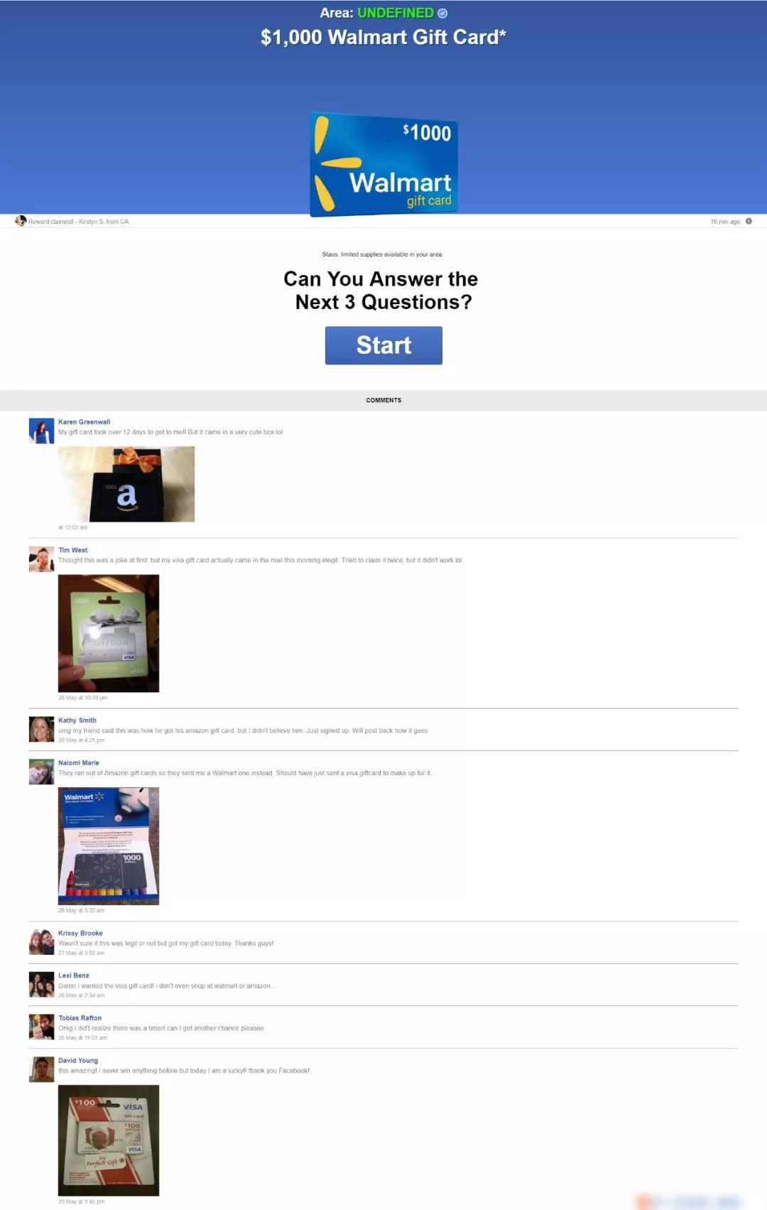 Sweepstakes广告套路大赏