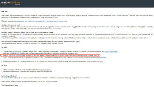 2020开始，西班牙本地税号不能用于欧盟境内B2B交易